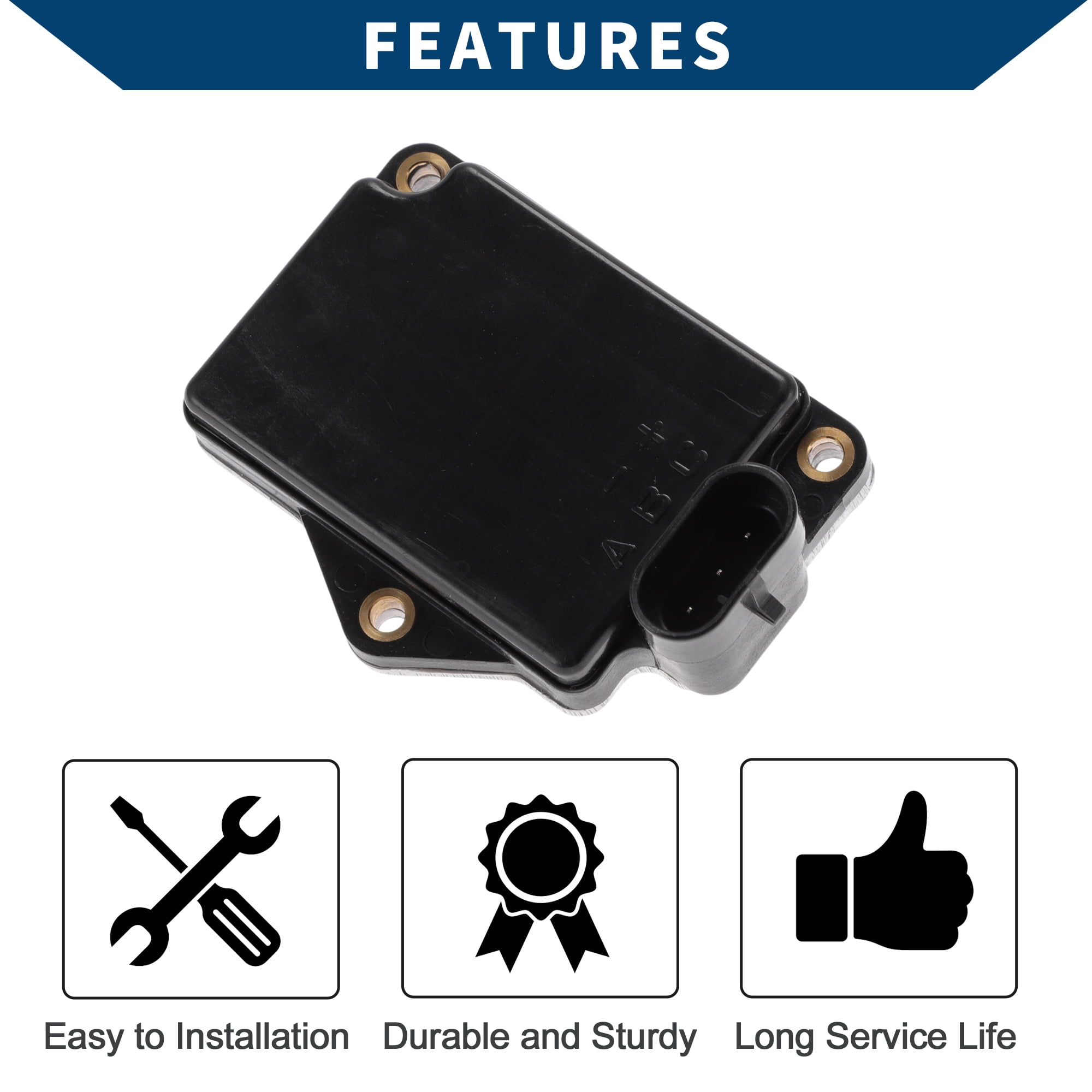 Unique Bargains Mass Air Flow Sensor Meter No.24503678 MAF Air Flow Sensor for Buick for Park Avenue 1994-1995 V6 3.8L Petrol Plastic Metal 1 Pc