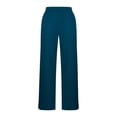 thumbnail image 4 of Women’s High Waisted Wide Leg Yoga Pants with Side Slit, Stretch Dress Pants Casual Business Work Trousers with Pockets, Loose Fit Athletic Lounge Pants for Office Travel Workout, 4 of 5