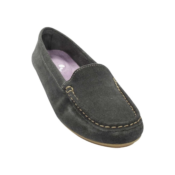 MOCASIN CASUAL JULIO DE MUCHA MUJER GRIS GAMUZA 96126 LEON 96126p
