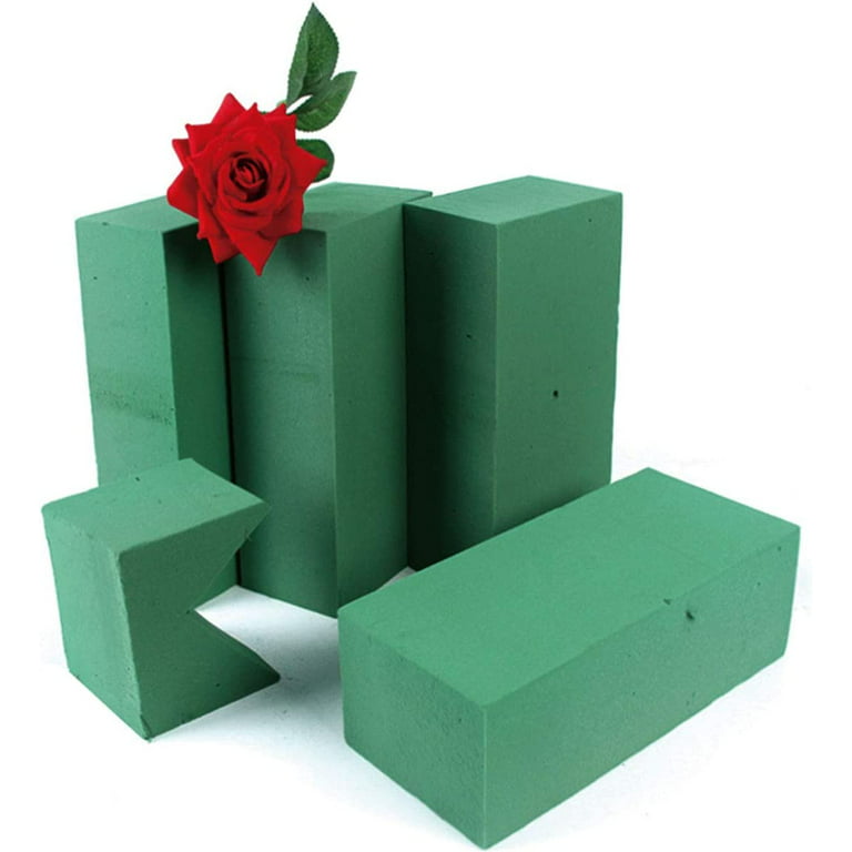 Pack of 4 Wet Floral Foam Bricks, Happon Green Foam Blocks for