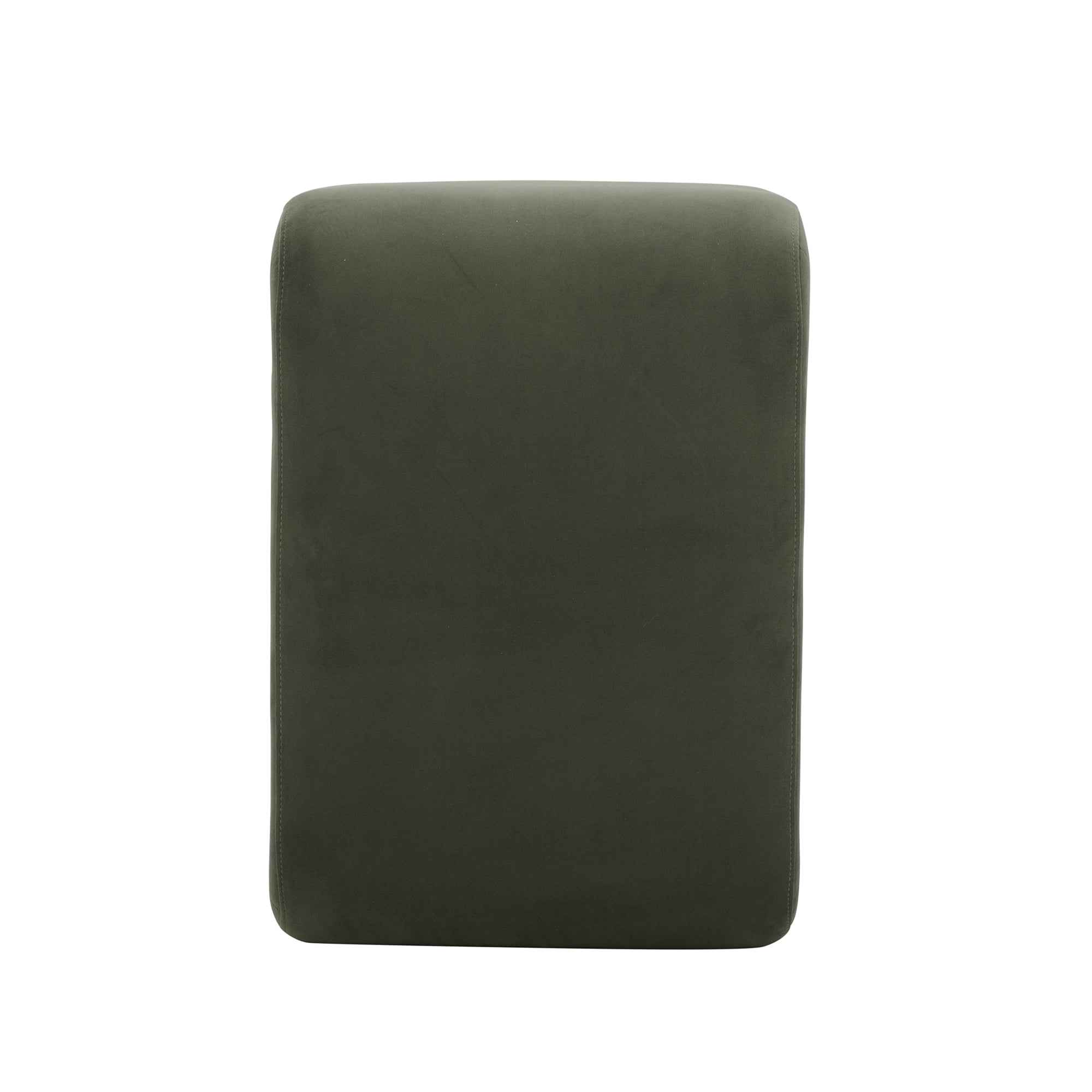 Better Homes & Gardens Juliet Velvet Waterfall Ottoman, Olive