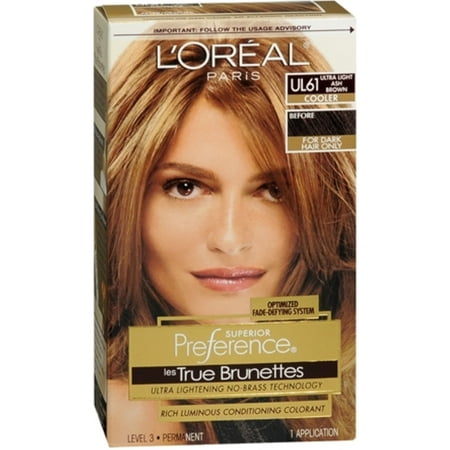 L'Oreal Superior Preference True Brunettes - UL61 Ultra Light Ash Brown (Cooler) 1 Each (Pack of