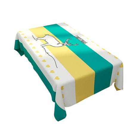 

kcavykas Placemat Table Mat Tablecloth Cotton Linen Christmas Gift