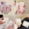 thumbnail image 2 of Funda bonita para Apple AirPods 1, 2 Pro, 3. ª generación, helado, conejo, oso, funda para AirPods Pro 3, funda con cordón para llavero, 2 of 4