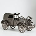 thumbnail image 6 of GOOHOCHY Iron Vintage Car Model Antique Classic Model Toy Car for Home Table Decor (Silver Grey), 6 of 8