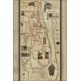 thumbnail image 2 of 1893 Map Of The Peninsula Of Florida & Railroad Line – Vintage Style Reproduction – 16x36 2 of 6
