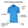 thumbnail image 4 of Playeras Hombre Tipo Polo Pack 3 Pz Moda Casual Manga Corta, 4 of 6