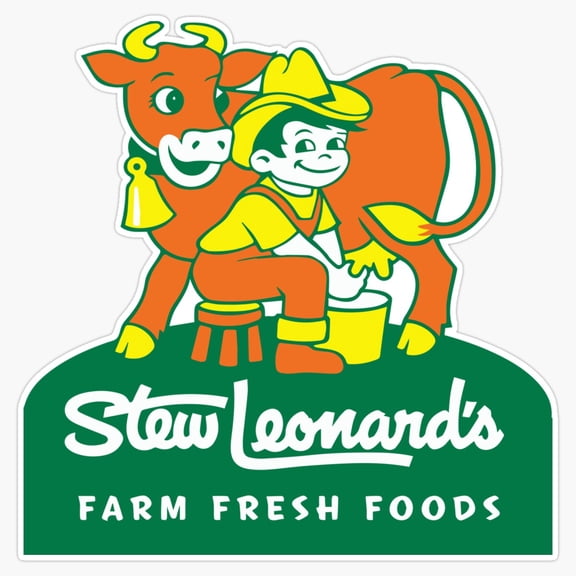Famous Connecticut Mega Grocery Market Stew Leonards Family Farm Logo Decal For Car Window Sticker