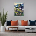 thumbnail image 5 of Machu Picchu Peru Vintage City Travel Poster with Sunrise And Ancient Ruins Canvas Poster, 5 of 8