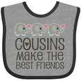 thumbnail image 3 of Inktastic Cousins Make the Best Friends Boys or Girls Baby Bib, 3 of 4