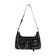thumbnail image 4 of Bolso de hombro Salvador bolso de cadena para axilas mano Y2K informal retro negro elegante con cremallera cuero de PU, 4 of 8