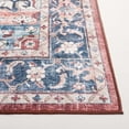 thumbnail image 3 of SAFAVIEH Arizona Alaia Medallion Polyester Machine Washable Runner Rug, Brown/Blue, 2'6" x 8', 3 of 7
