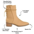 thumbnail image 2 of Journee Collection Womens Vannder Tru Comfort Foam Inside Zip Stacked Heel Booties, 2 of 6