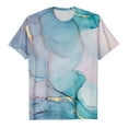 thumbnail image 2 of USSUMA Womens Blouses Tops Dressy Tie-Dye Gradient Tops for Women Casual Summer Round Neck Plus Size Tunic Women's Short Sleeve Ombre Cute T-Shirts Trendy, 2 of 4