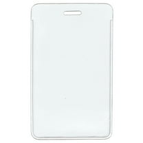 100pcs - 4" X 2.6" Vertical Clear Vinyl ID Badge Holder Name Badges