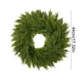 thumbnail image 3 of 20 Inch Christmas Wreath, Christmas Wreaths for Front Door, Artificial Pine Wreath for Table Wall Window Indoor Outdoor Christmas Decoration, 3 of 6