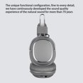 thumbnail image 2 of Seitruly Auriculares inalámbricos compatibles con Bluetooth 5.0 Estéreo FM Compatible con auriculares Auriculares para juegos PU Almohadilla Cables de audio/vídeo Gris claro, 2 of 6