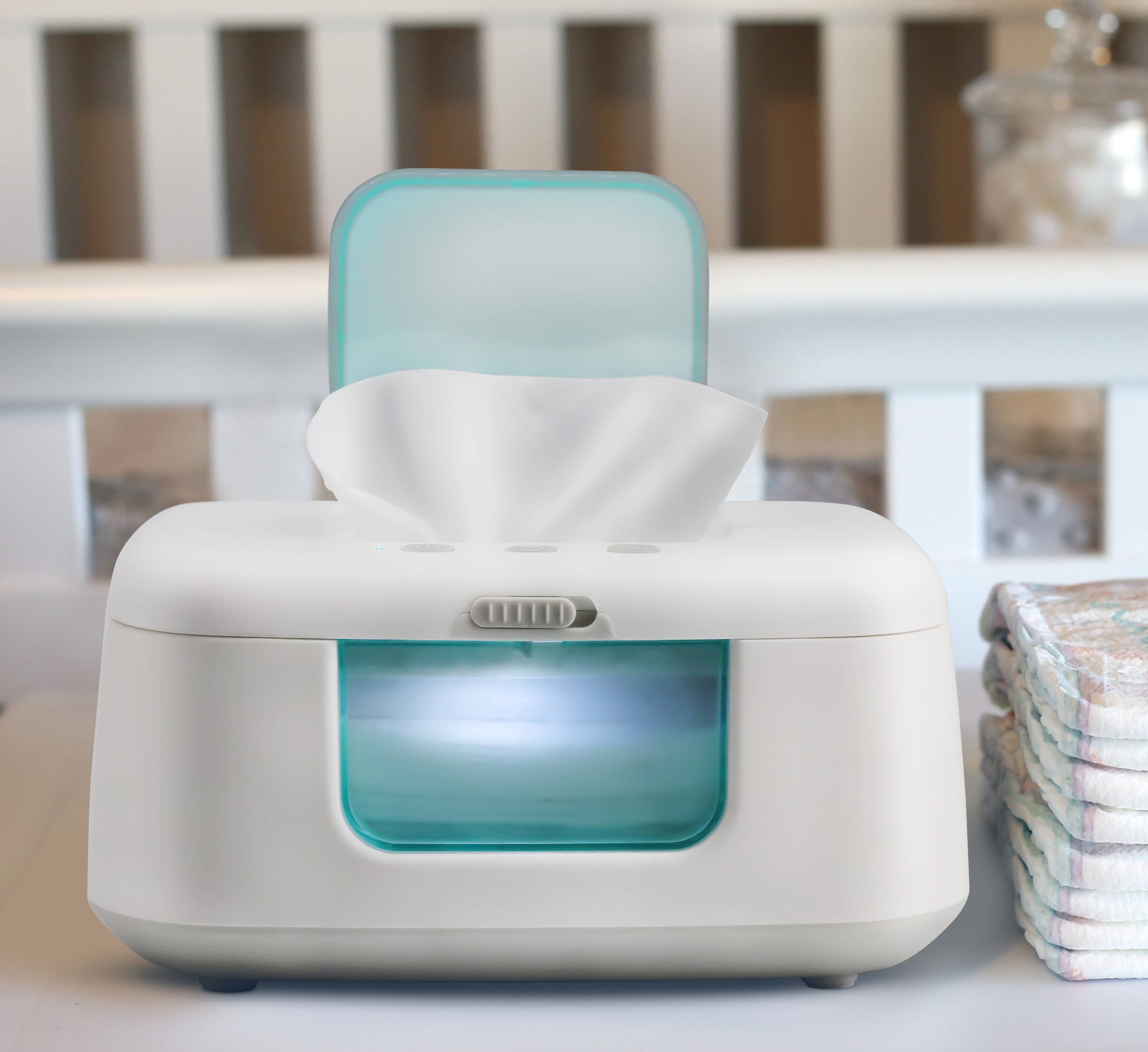 Baby Wipes Heater Warm Glow Wipe Warmer Infant Care Wipes With Storage 