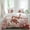 Red Beige, variant on Ocean Red Turtles Set of 4 Bedding Quilt Covers, Coastal Coral Seagrass Vintage World Map 4-Piece Bed Sheet Set with Extra Soft Bed Sheets Quilt Cover Pillowcase, Full