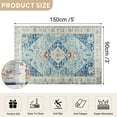 thumbnail image 2 of Traditional Area Rug, 3'x5' Foldable Medallion Carpet, Indoor Non-Slip Rug for Kitchen Living Room Bedroom Dining Room, 2 of 5