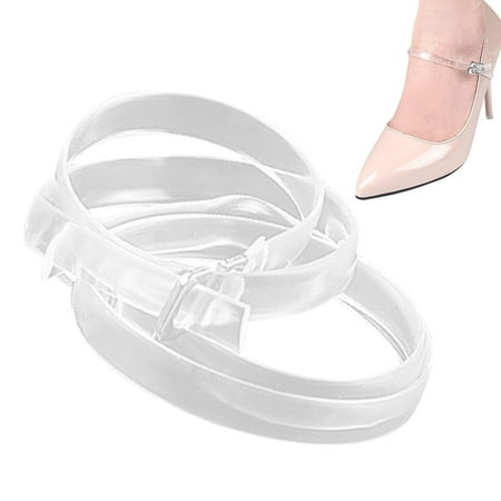 High Heel Holder Strap - 1 Pair Invisible Transparent Shoelaces | High Elastic High Heels Anti-Loose Shoe String for Holding Loose High Heel Shoes