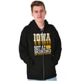 thumbnail image 5 of Iowa Locals Home State Pride Funny IA Zip Up Hoodie Men's Women's Brisco Brands M, 5 of 6