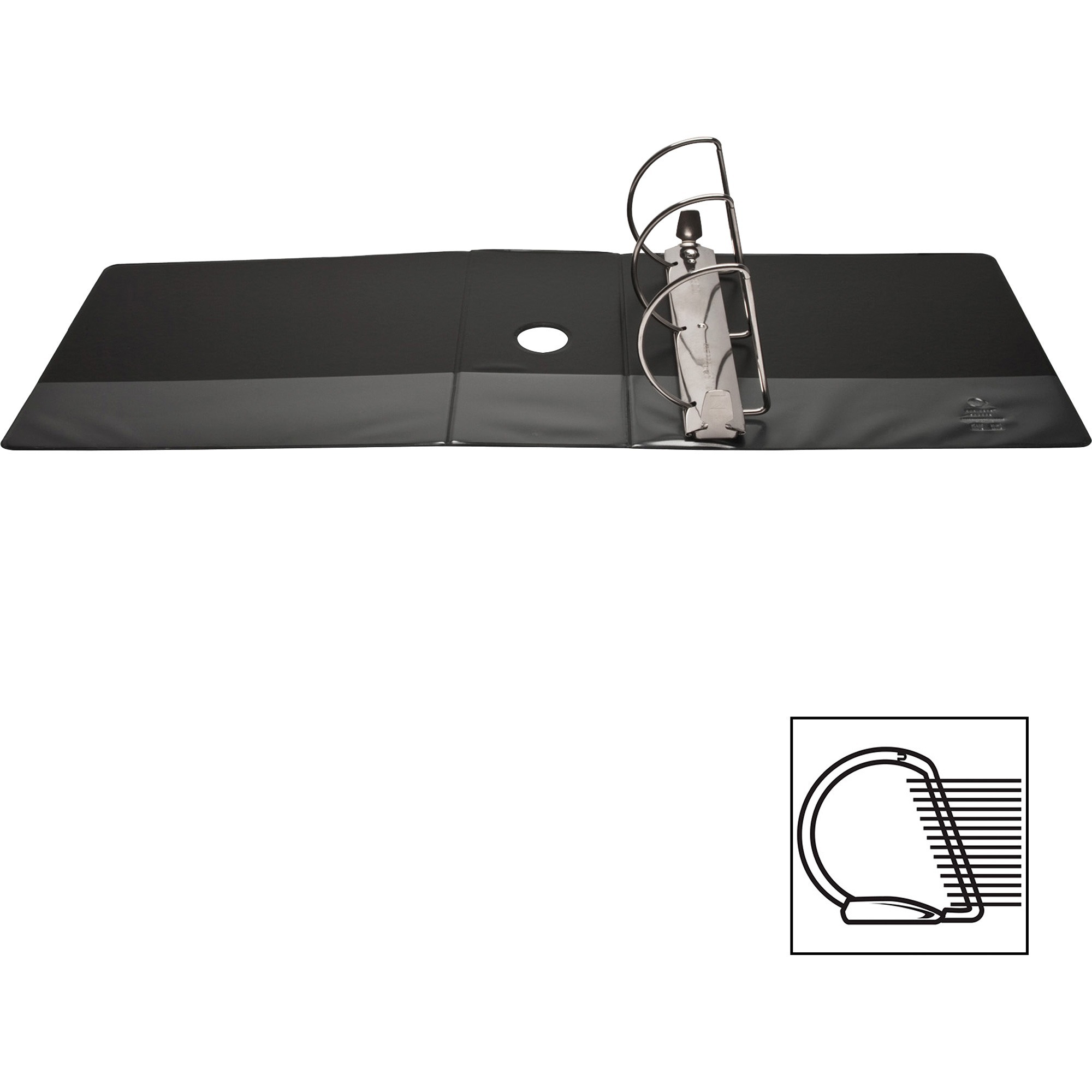 Business Source, BSN28451, Basic D-Ring View Binders, 1 Each, Black