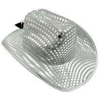 Silver Disco Cowboy Hat, for Adults, One Size Fits Most, by Way To Celebrate
