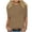 Khaki, variant on Homenesgenics Womens Tops under $10 Fall Clothes Women Half Sleeves Casual Shirts Pullover Loose Blouse Brown XXL
