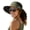 Green, variant on Summer Womens Sun Hat with Ponytail Hole Beach Hiking Wide Brim UPF 80+ Outdoor Protection Foldable Bucket Hat