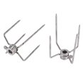 thumbnail image 3 of 2Pcs BBQ Rotisserie Meat Forks Clamp Grill Meatpicks Stainless Steel Barbecue Skewer, 3 of 5