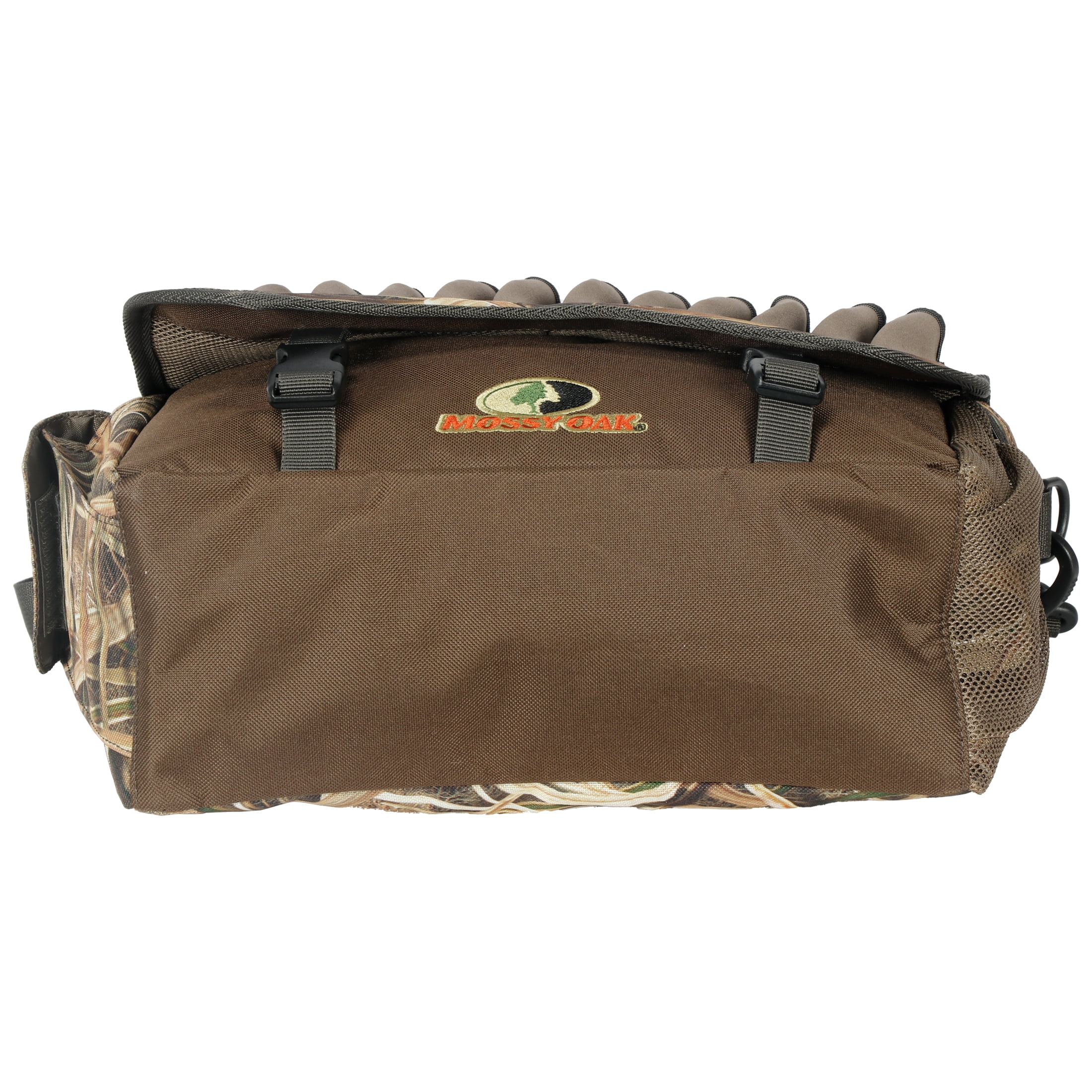 Mossy Oak Quick Hit Timber Blind Bag Belt, 11.81" x 5.12" x 7.87", Mossy Oak Shadow Grass Habitat Camouflage, Hunting Field Game Bag with Buckle