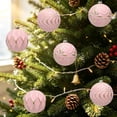 thumbnail image 5 of Kbndieu Pink Christmas Tree Balls Ornaments, 6PCS 3.15" Pre-Strung Hanging Ornament Decorations, Shatterproof Xmas Bulbs Plastic Hanging Balls for Xmas Tree Holiday Party Decor, 5 of 9