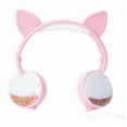 thumbnail image 5 of RHEA- Bass Jaxx Cat Ears Pink Glitter Headphones Gaming Headset New Free Shipping, 5 of 6