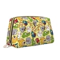 thumbnail image 2 of Naloa Animals Leather Makeup Bag for Purse Travel, Portable Small Cosmetic Organizer for Women and Girls, Make up Bag with Zipper, 2 of 8