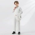 thumbnail image 5 of Boys Wedding Ring Bearer Tuxedo Suit 5 PCS Gentlemen Outfits Blazer Dress Shirts Pants Vest Bowtie Formal Dresswear 13 Years, White, 5 of 6
