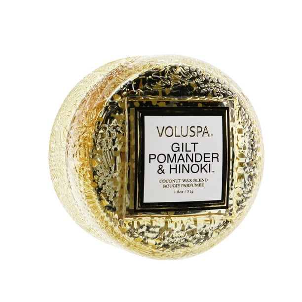 Vela Voluspa Macaron Gilt Pomander & Hinoki 15 h Burn