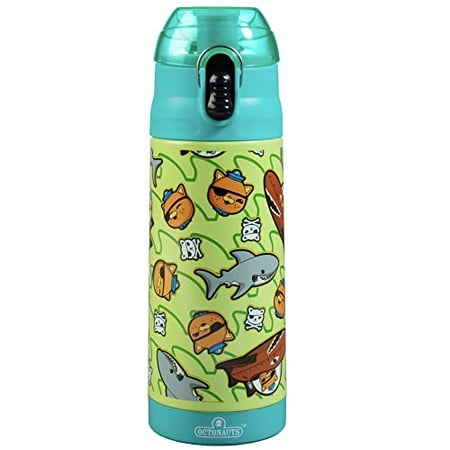 

Octonauts Stainless Steel 13 oz Teal Insulated Lunch Water Bottle for Boys or Girls - Easy to Use for Kids - Reusable Spill Proof BPA-Free From Hit Show Above and Beyond
