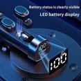 thumbnail image 2 of Auriculares Bluetooth con chip 5.2, linterna LED, auriculares internos, auriculares Bluetooth para juegos con micrófono, manos libres deportivos, 2 of 5