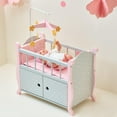 thumbnail image 7 of Grey Doll Nursery Bed Storage Olivias World 18" Wooden Furniture Toy TD-0206AG, 7 of 7