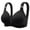 Black, variant on Plus Size Bras for Women Padded Bra Feature V-Neck T-Shirt Bra Style W-1650 Orange M