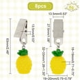 thumbnail image 2 of 8 pesas para mantel con forma de piña, pesas de resina con clips metálicos para manteles., 2 of 9