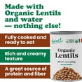 thumbnail image 6 of Organic Canned Lentils, 14 oz (Pack of 4) – Unsalted, Non-GMO, Vegan – by Food to Live, 6 of 8