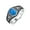 Dark Blue, variant on Turquoise Ring for Men Women Sterling Silver Turquoise Ring Statement Ring Gemstone Rings Western Jewelry Gift
