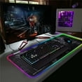 thumbnail image 3 of Extended RGB Soft Gaming Mouse Pad Large Glowing Led Oversized Mousepad  Non-Slip Rubber Base Computer Keyboard Pad Mat 31.5 X 11, 3 of 9