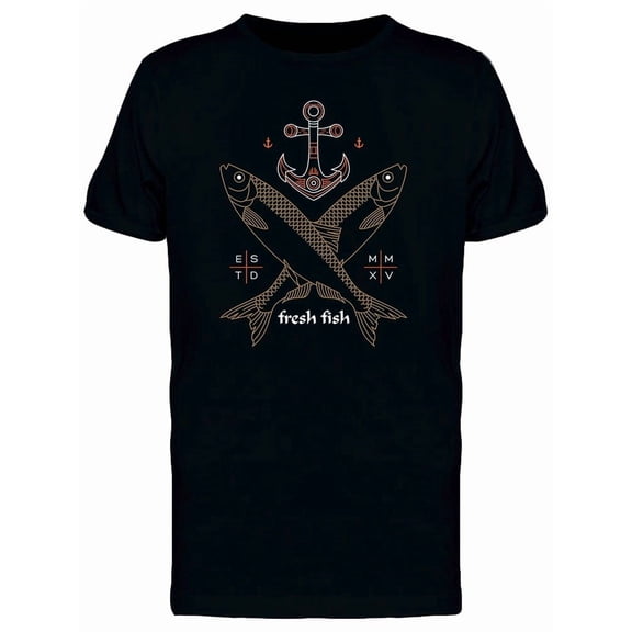 Anchor Fresh Fish T-Shirt Men -Image by Shutterstock, Male 3X-Large