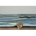 thumbnail image 3 of Vintage Tangram Area Rug Blue 5 x 76" Machine Made Microfiber Polyester, 3 of 6