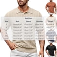thumbnail image 3 of VgaVtl Summer Polo Mens Shirts Big and Tall Short Sleeve Knit Tops for Men Plain Collared Button Casual, 3 of 5