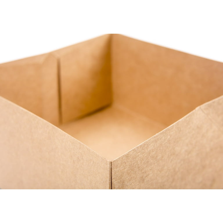 Paper Cardboard Boxes Gift Paper Box Brown 2.8x2.8x2.8 Inch for Gift Wrap  30Pcs