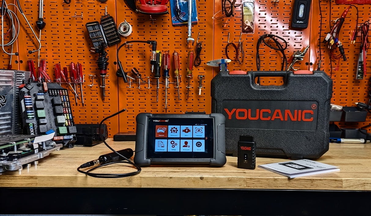 YOUCANIC UCAN-II-D Pro OBD2 Scanner – Full System Diagnostics for Cars, SUVs & Light Trucks with Bi-Directional Tests & Service Functions